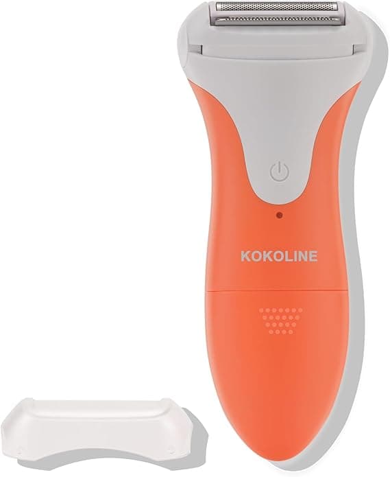 Women's Electric Razor & Trimmer,Wet Dry Painless Shaver for Legs,Bikini, Underarms, Hypoallergenic Foil Shaver with Bikini Trimmer,Cordless Waterproof for Shower Travel Gift,orange/UH7T