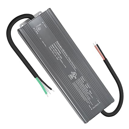 96W Triac Dimmable LED Driver, 24V Dimmable Power Supply, 100-277VAC to 24VDC Transformer for Low Voltage Lighting Project, Compatible with Lutron Leviton Dimmers, UL Listed, Class 2, Class P