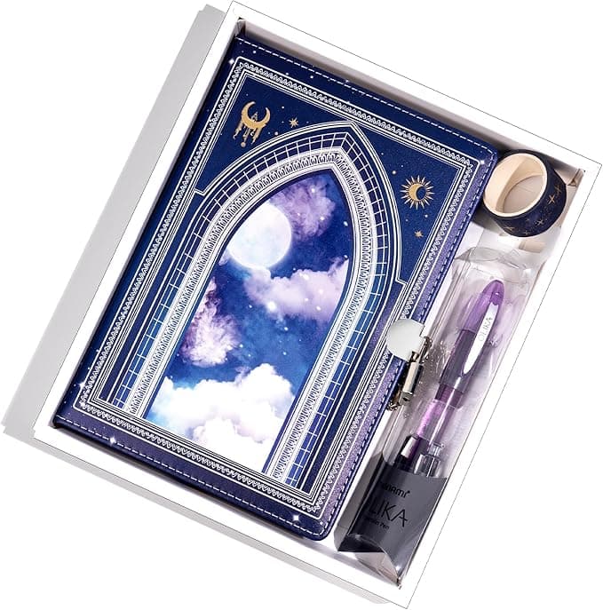 Diary with Lock and 2 Keys for Girls Ages 8-12 Journal with Lock Diary with Pen Cute Birthday Gifts Stuff for Teen Tween Girls Women, Purple